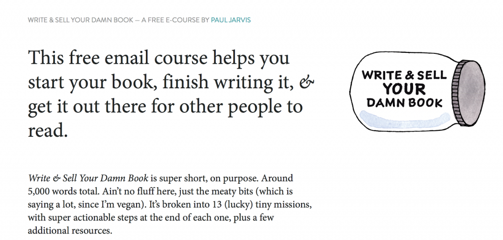 Free Email Course on Book Writing